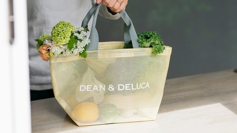 DEAN & DELUCAの夏バッグ】レモンイエローにグレーの持ち手がさわやか