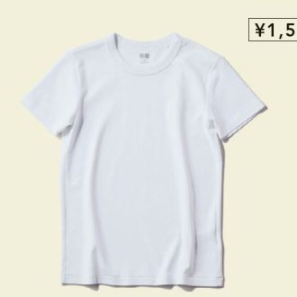 【白Tシャツ着くらべ】ユニクロ「クルーネックT」（1500円）がいちばん似合う体型は？
