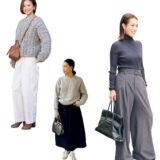 【おしゃれ40代スナップ】この冬はグレーニットが大人気！ 参考にしたいコーデ6選！