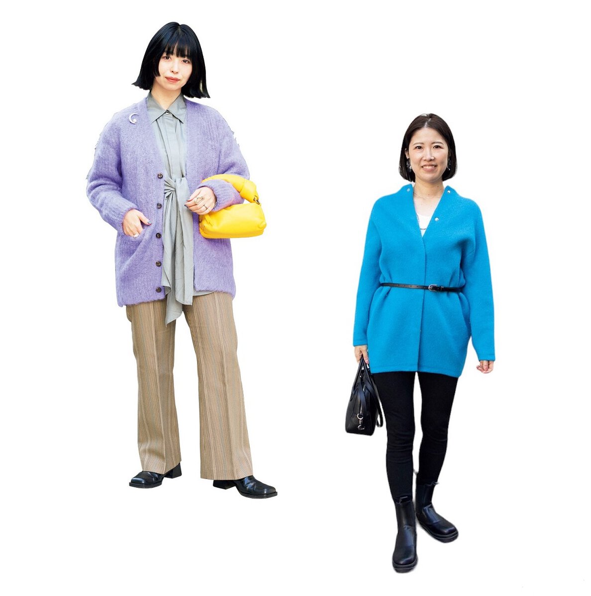 おしゃれ40代スナップ】旬なニットは「カーディガン