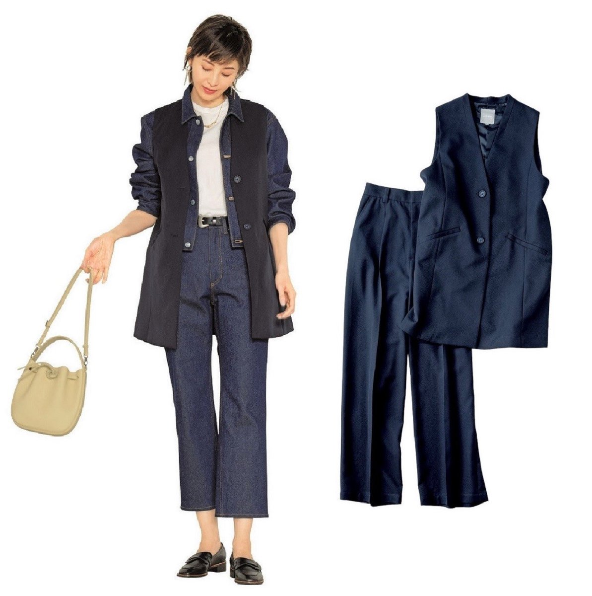 卒入園式・卒入学式のプチプラ服】「レプシィム」の旬なジレとワイド
