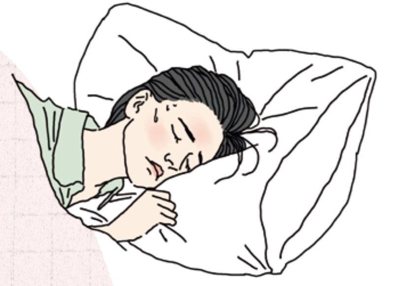 快眠に導く枕　睡眠悩み解決　寝汗