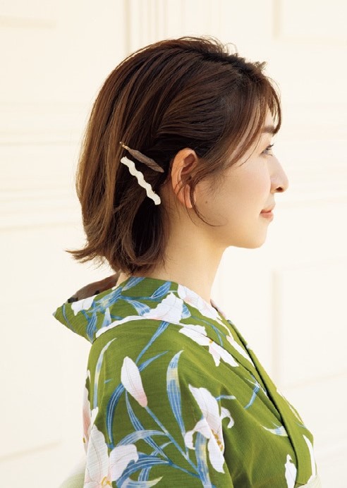 ボブのヘアアレンジ　サイド