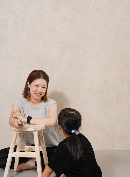 セルフ写真館の様子　兼原梢さん