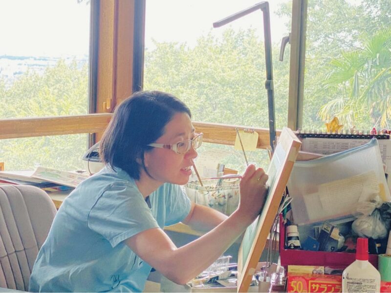 人気の絵本『ぎょうざがいなくなりさがしています』の作者、玉田美知子さん