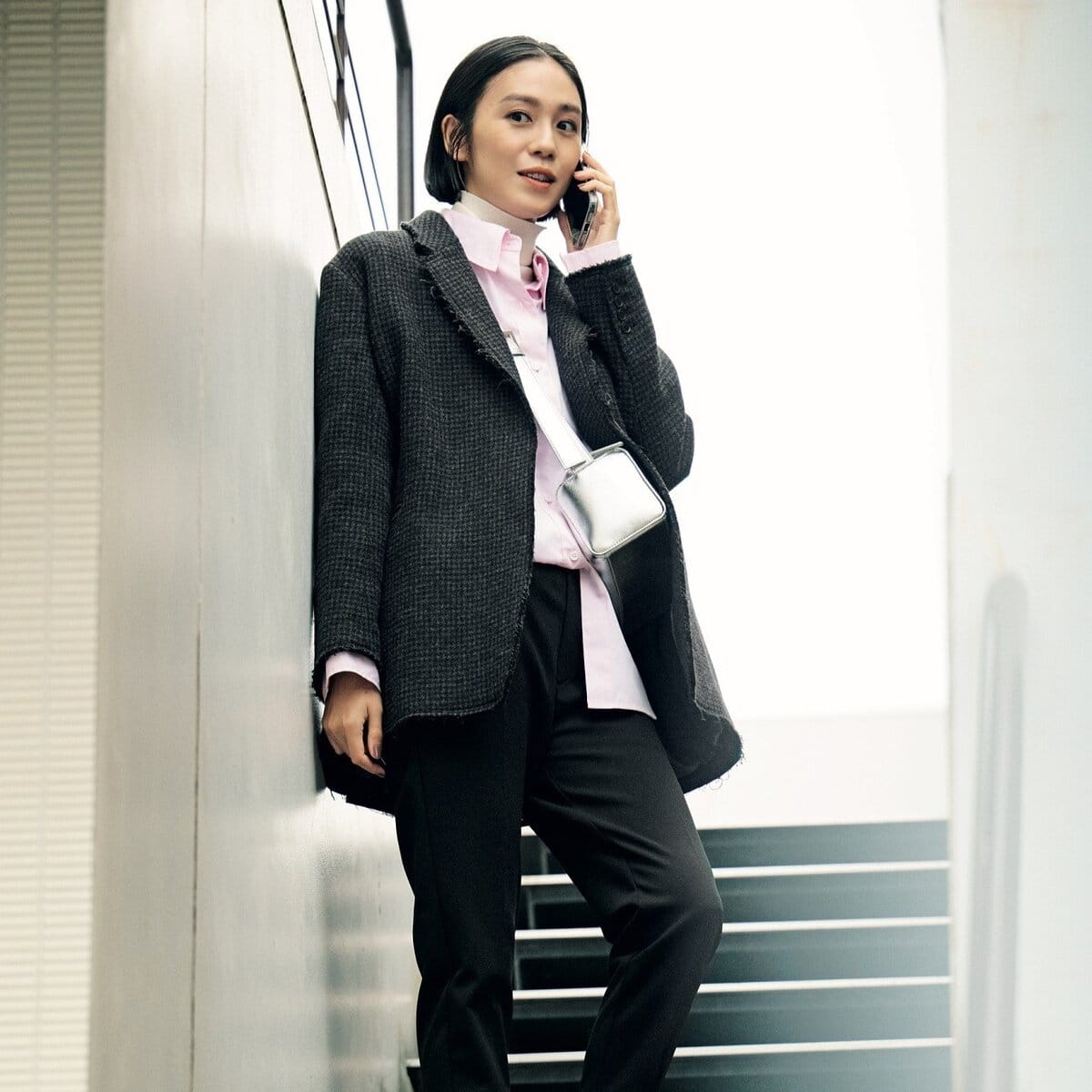 【通常：Theory】レザー×厚手ニット ブルゾン「L：ブラック」 通常：Theory】レザー×厚手ニット ブルゾン「L：ブラック」 Theory