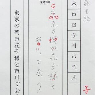 GLOW読者モデル・伊藤里絵さんの筆跡診断