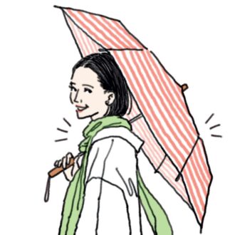 日傘をさす