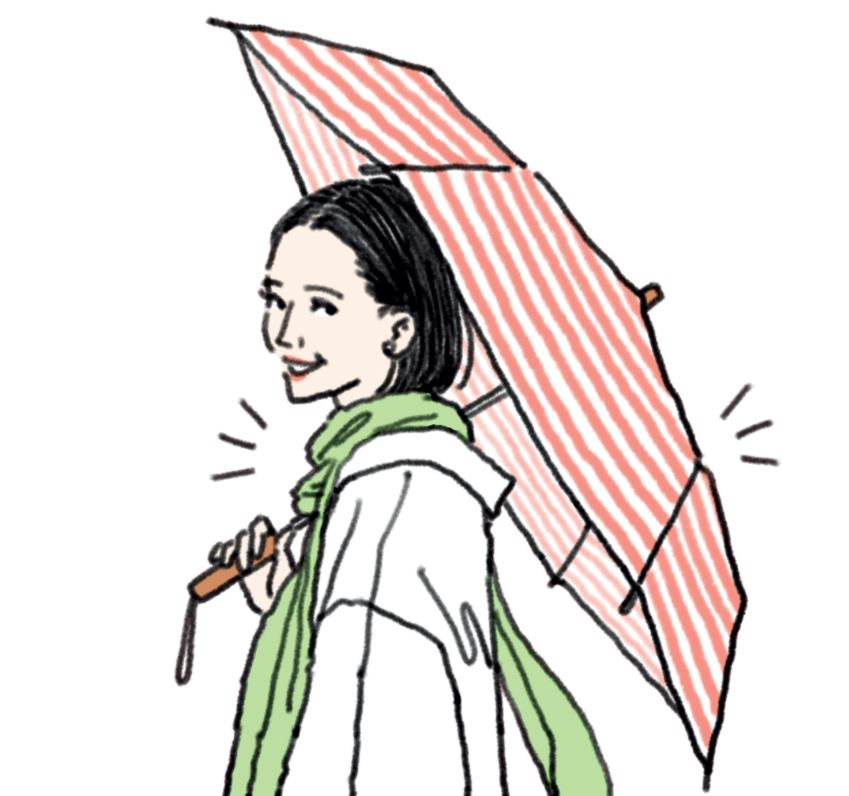 日傘をさす