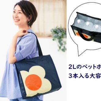 オーラ・カイリーの花モチーフの保冷バッグ　GLOW7月号付録