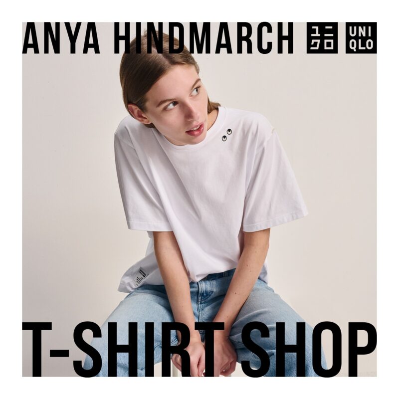 ユニクロとアニヤハインドマーチのTシャツ
