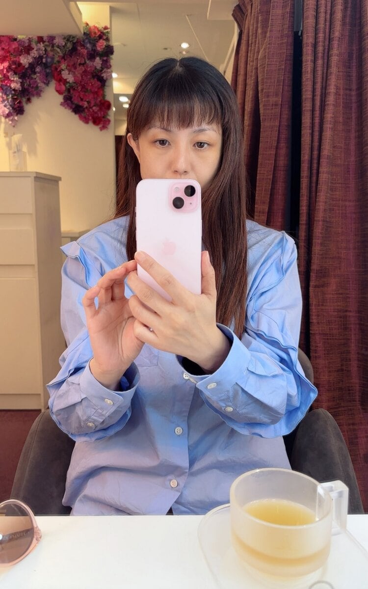 ツヤ玉フェイシャルエステを受けた島添淳子さん