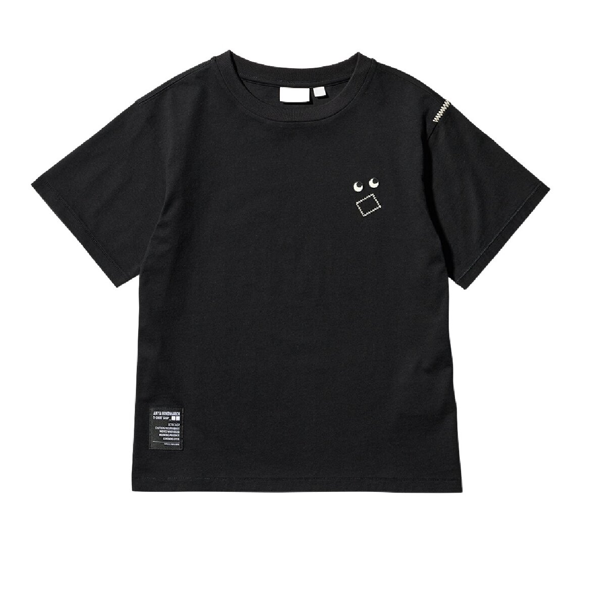 ユニクロとアニヤハインドマーチのキッズTシャツ ブラック