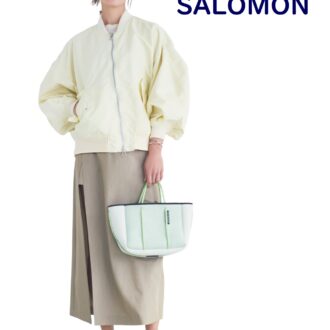 SALOMONのスニーカーのコーデ
