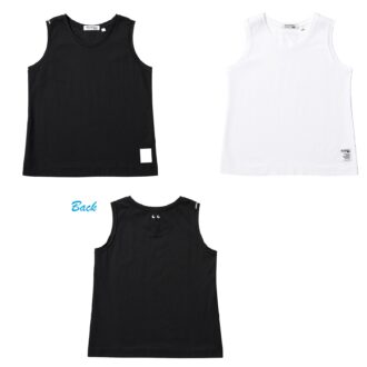 ノースリーブトップス「T3 SLEEVELESS」　黒、白
