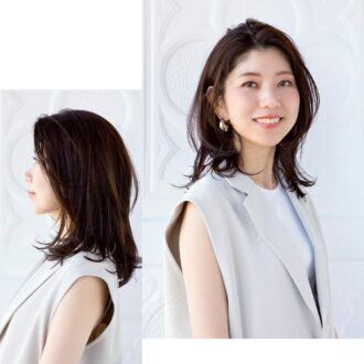 【40代の髪型】ミドル世代のミディアムヘアは「くびれ」をつけて女らしさをUP！｜読者が変身ビフォー＆アフター