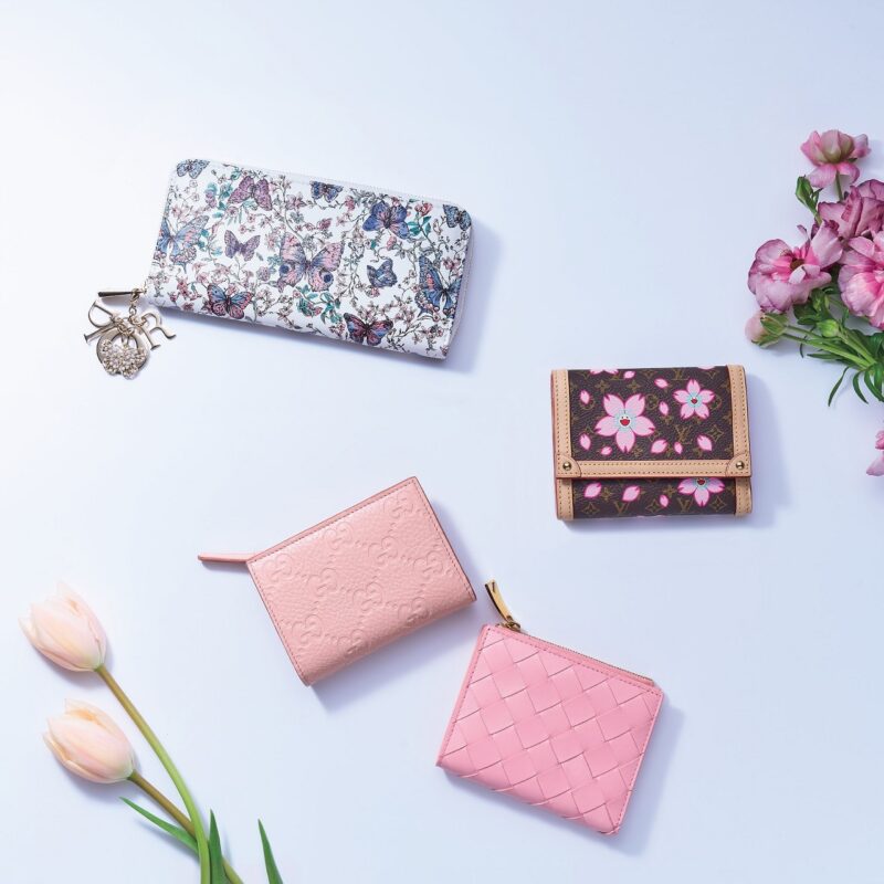 花柄＆PINK財布