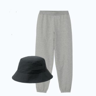 ヘリーハンセン×アニエスベーのコラボウエア。スエットとハット。環境に配慮した素材と、高い機能性、さらにデザイン性までも兼ね備えたアイテムです。