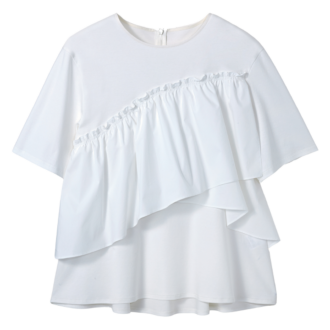 フリルつきTシャツ
