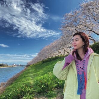 この春はお花見三昧だったという観月ありささん