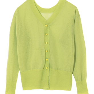 BEIGE,のリネン混カーディガン