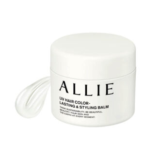 「ボディのUVケアにも」。アリィー クロノビューティ U V ヘアカラーラスティング＆スタイリング バーム SPF50+･PA++++ 35g 2750円〈編集部調べ〉（カネボウ化粧品）