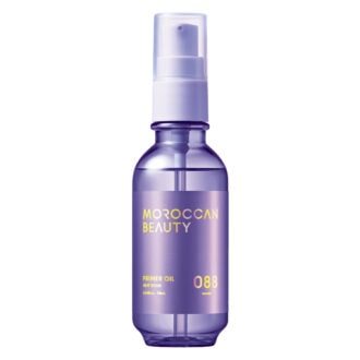 「朝のヘアアイロン前のスタイリングにも」。モロッカンビューティ ヒートボンド プライマー ヘアオイル 90mL 1650円（ボトルワークス）