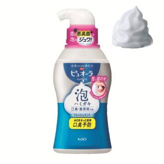 ピュオーラ 泡ハミガキ フレッシュミント　190mL 1375円（編集部調べ）（花王）
