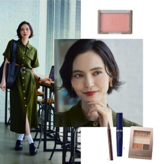 【40代の正解メイク】シャツワンピは「眉とリップ強調」で知的に洒落る！ 2000円以下コスメが活躍