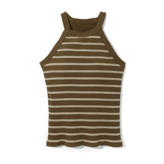 全方位からバストを支える構造。バストを支える構造でずれにくく、バストがきれいに見える。ホルターネックブラタンクトップ2290円(ユニクロ)