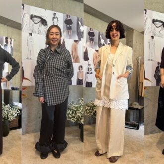 【40代スナップ】“品のいいツヤ感”がお洒落人の証。Uhr展示会でお洒落スタッフをキャッチ！ 