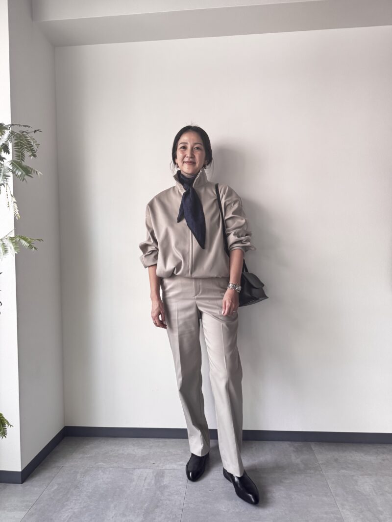 40代おしゃれスナップ　フリーPR河野なみこさん