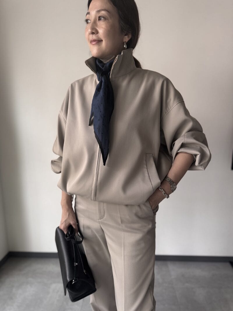 40代おしゃれスナップ　フリーPR河野なみこさん