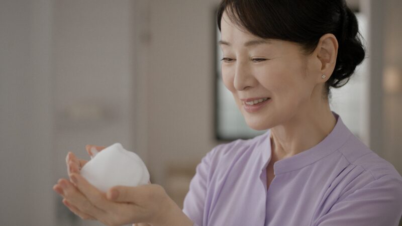 五島の椿石鹸、吉永小百合さんCM