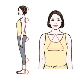 楽ちんなカップ付きインナーでもやせ見えする美胸・美姿勢のポイントは？