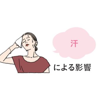 汗による影響