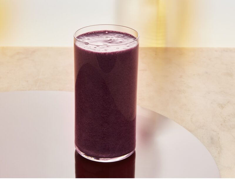 ブルーベリー、プロテインスムージー