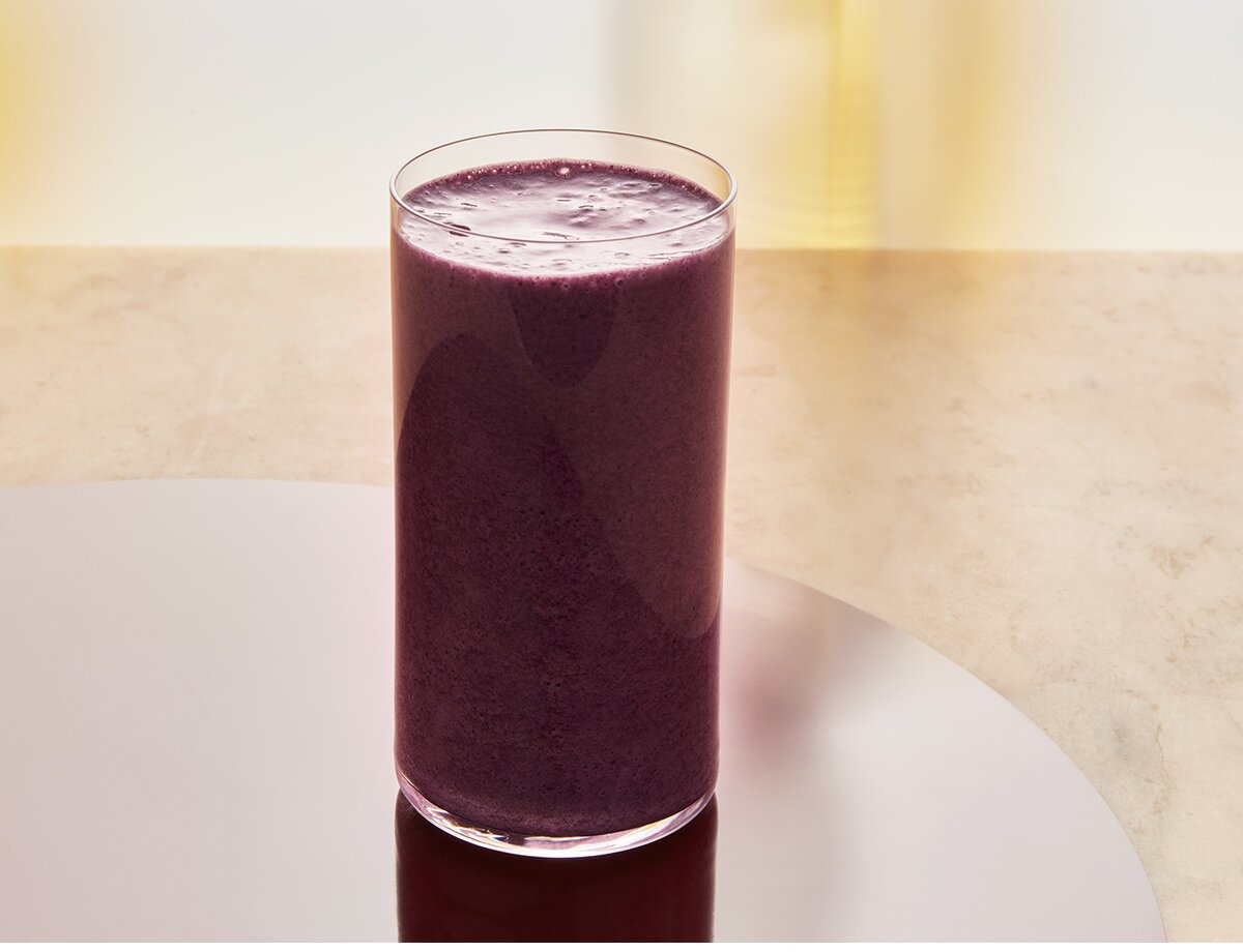 ブルーベリー、プロテインスムージー