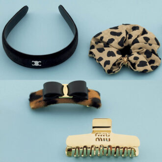 【40代おしゃれ】視線を奪う! セリーヌやYSLなど、ハイブランドのご褒美ヘアアクセ4選|指名買いブランド