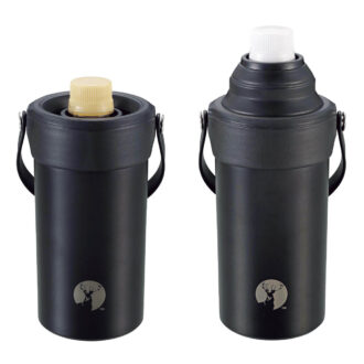 500〜600mLのペットボトルに対応し、真空二重構造で温度を維持。