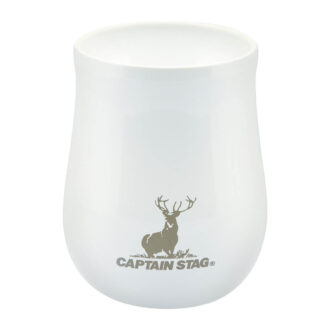 UE-3618 「香る」真空二重タンブラー240（セラミックホワイト）2750円（キャプテンスタッグ）