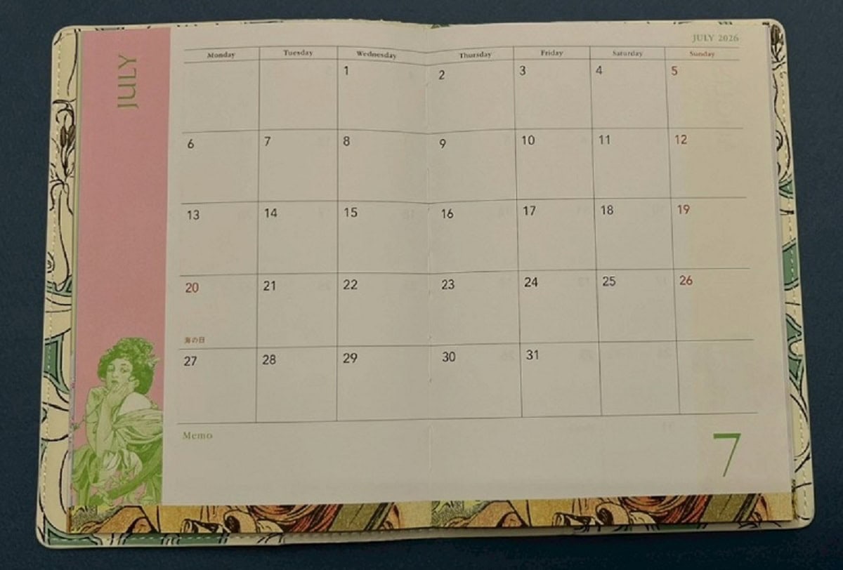 GLOW 12月号　付録　マンスリー 7月