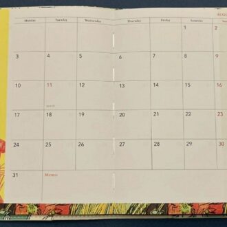 GLOW 12月号 付録 マンスリー8月