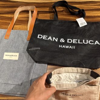 宿泊したリッツカールトンにあったDEAN ＆ DELUCAでかわいいバックとバックインバックを