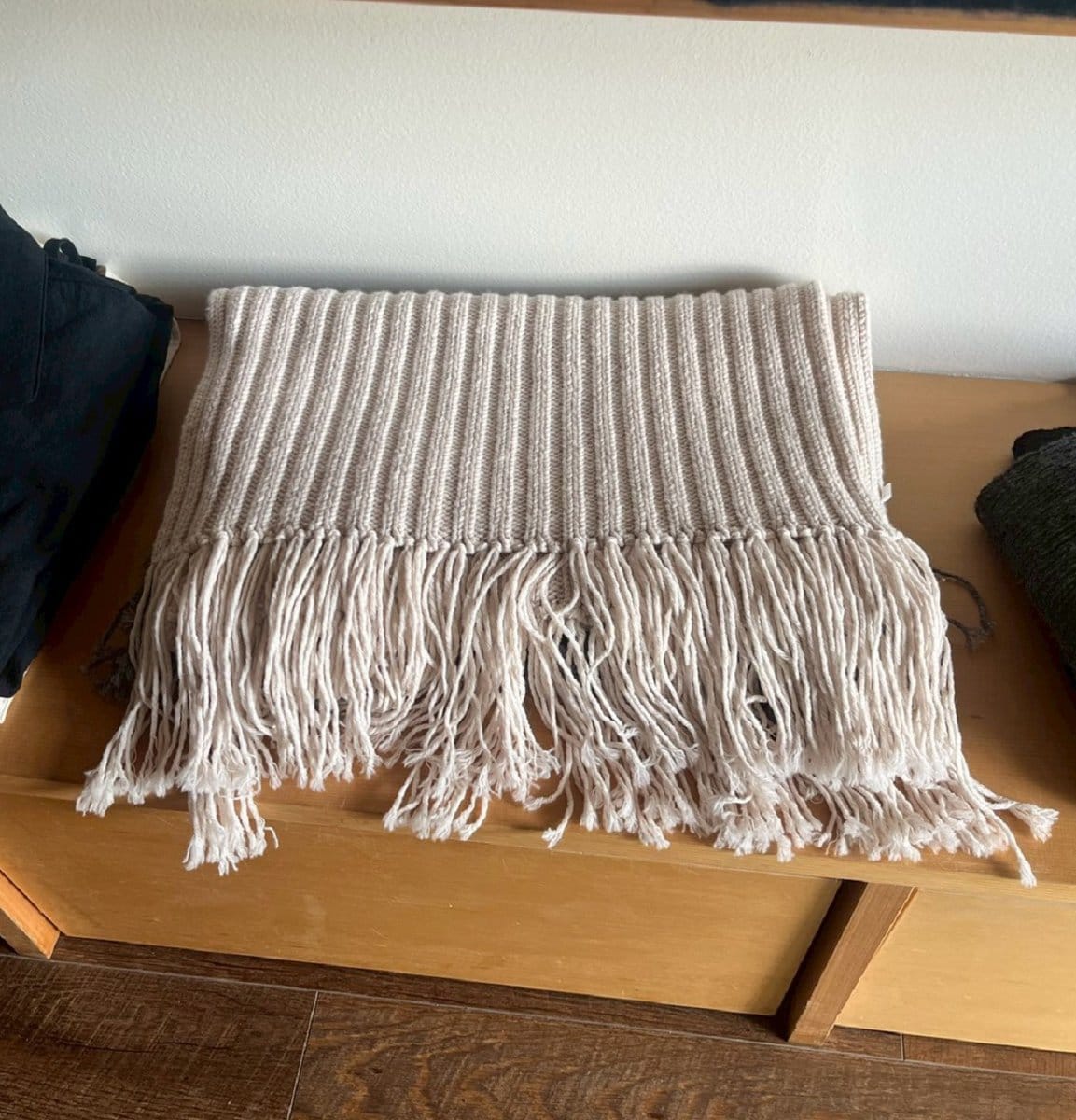 MUJILaboメリノウールローゲージストール