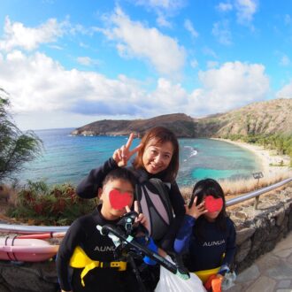 【母と子のハワイ旅】ハナウマ湾でシュノーケル中にハプニング！｜かがやき隊杉田美紀さん