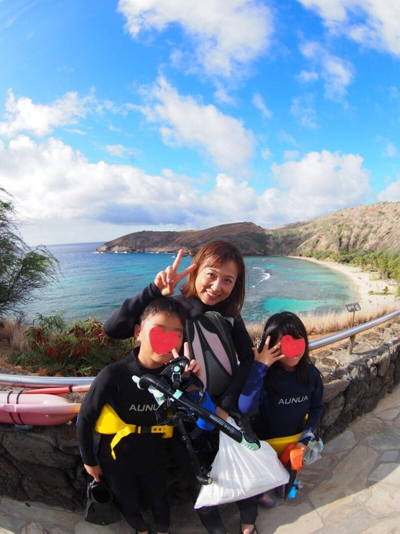 かがやき隊杉田さんのハワイ旅行紀　シュノーケリング　ハナウマ湾