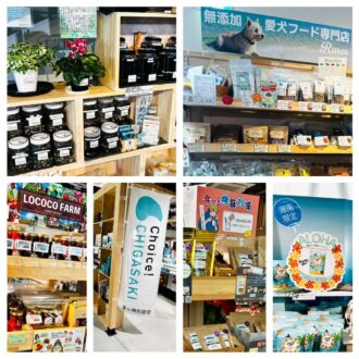 道の駅湘南ちがさき、特産品がおしゃれな陳列で。