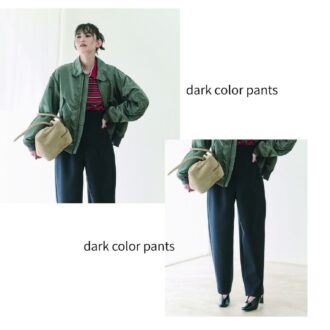  【着やせ効果＆着まわし力あり】普段着を底上げする「ダークカラーパンツ」3選｜40代おしゃれ