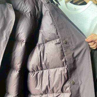 MUJILabo　ダウンライナー付き撥水ステンカラーコート　ウンライナー　アップ　